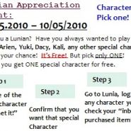 Lunian Appreciation Event: Character Card Giveaway!!
